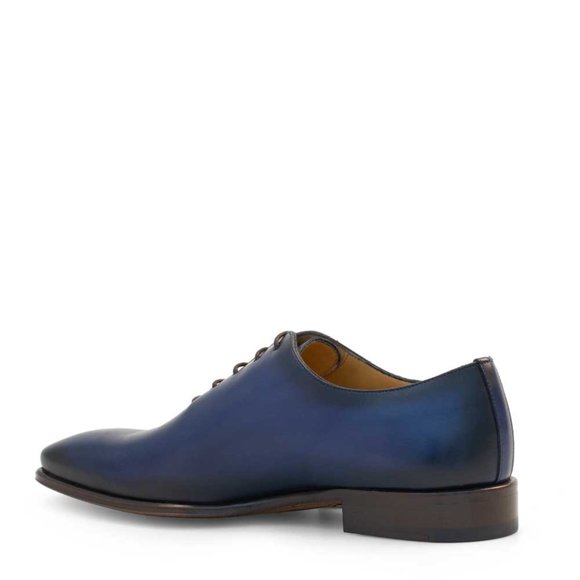 Bashwood Handmade Blue Shaded Leather Oxfords For Men main image 4